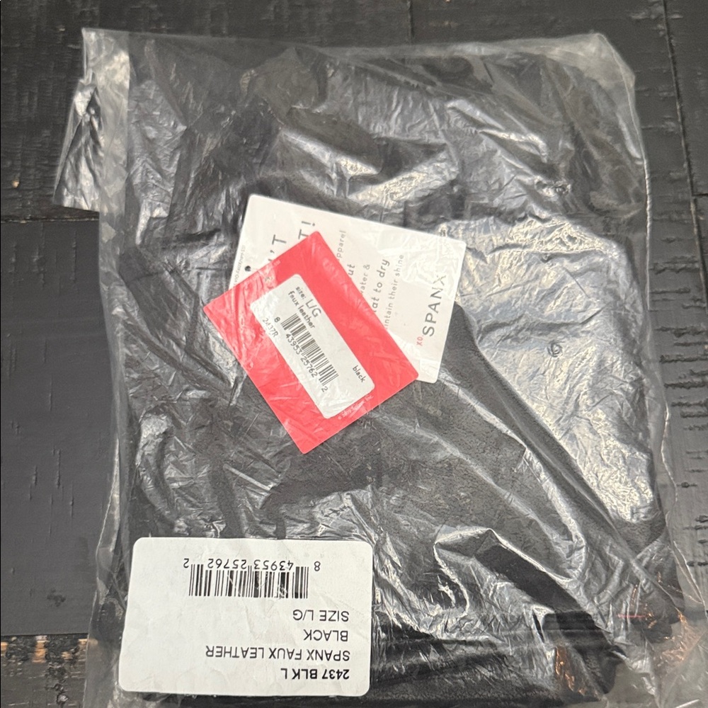 SPANX Black Faux Leather Pants
